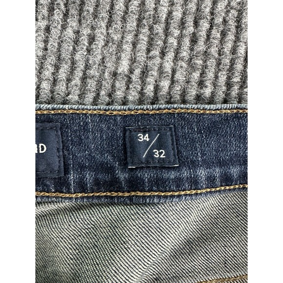 Lucky Brand Jeans Men 34x32 Blue 363 Straight Classic Dark Wash Stretch Denim - Picture 12 of 16